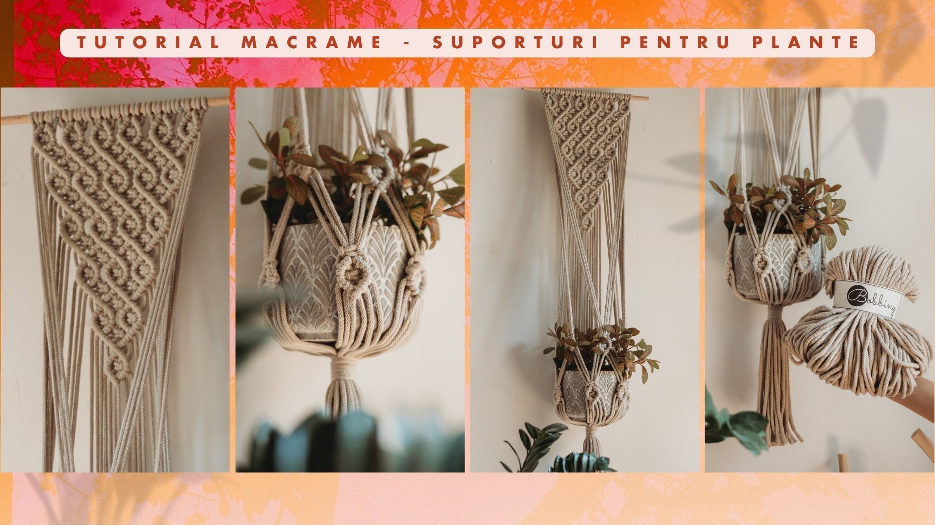 Decor de perete cu suport pentru plante