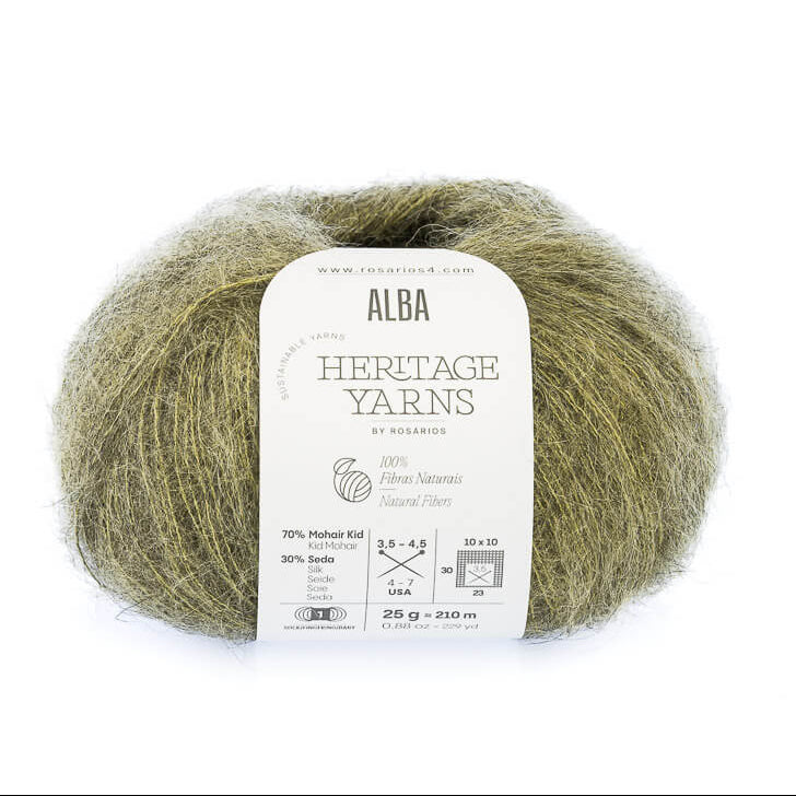 Alba - fir superfin de mohair cu mătase naturală