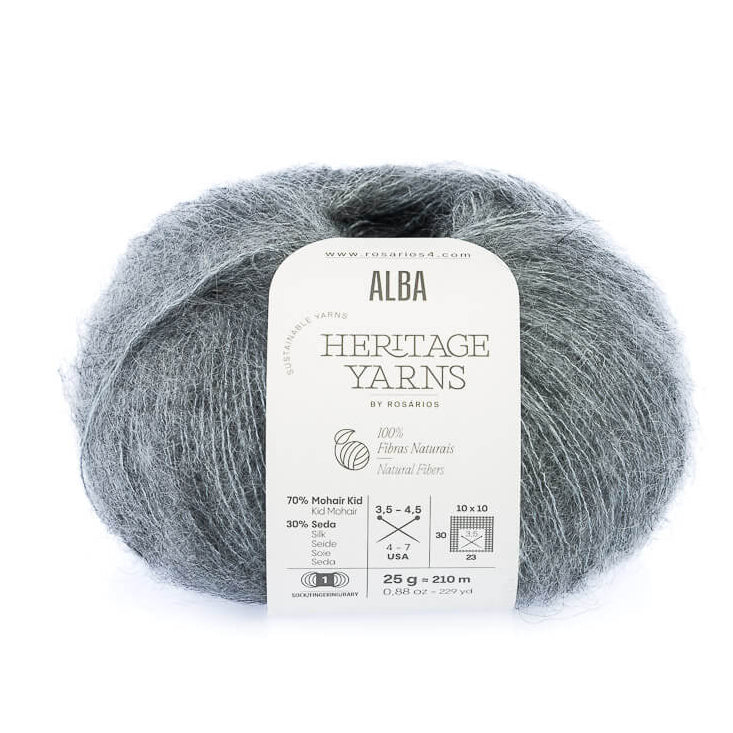 Alba - fir superfin de mohair cu mătase naturală