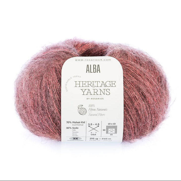 Alba - fir superfin de mohair cu mătase naturală