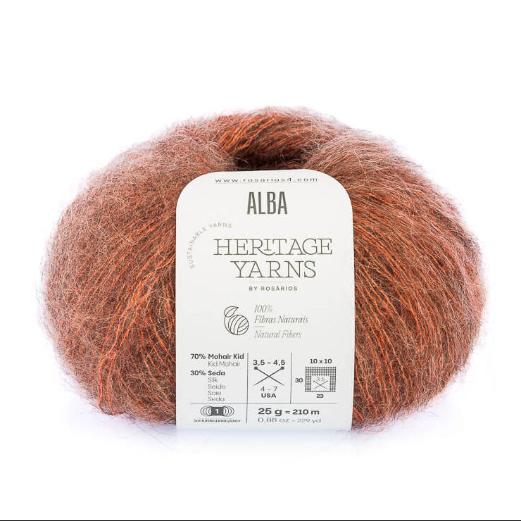 Alba - fir superfin de mohair cu mătase naturală