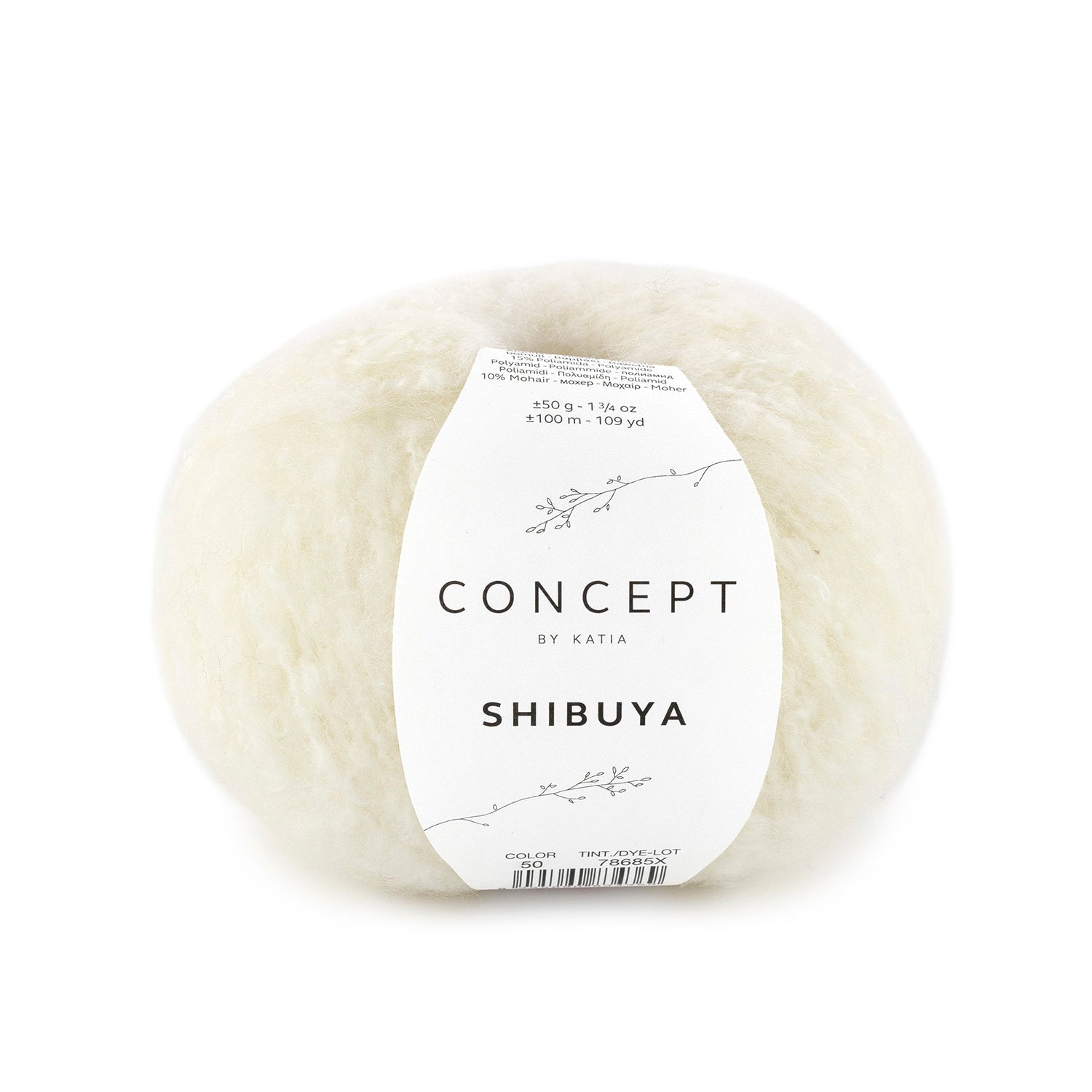 Shibuya - fir buclat de merinos cu bumbac și mohair natural