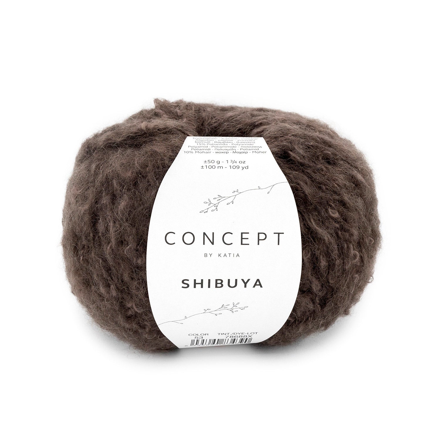 Shibuya - fir buclat de merinos cu bumbac și mohair natural