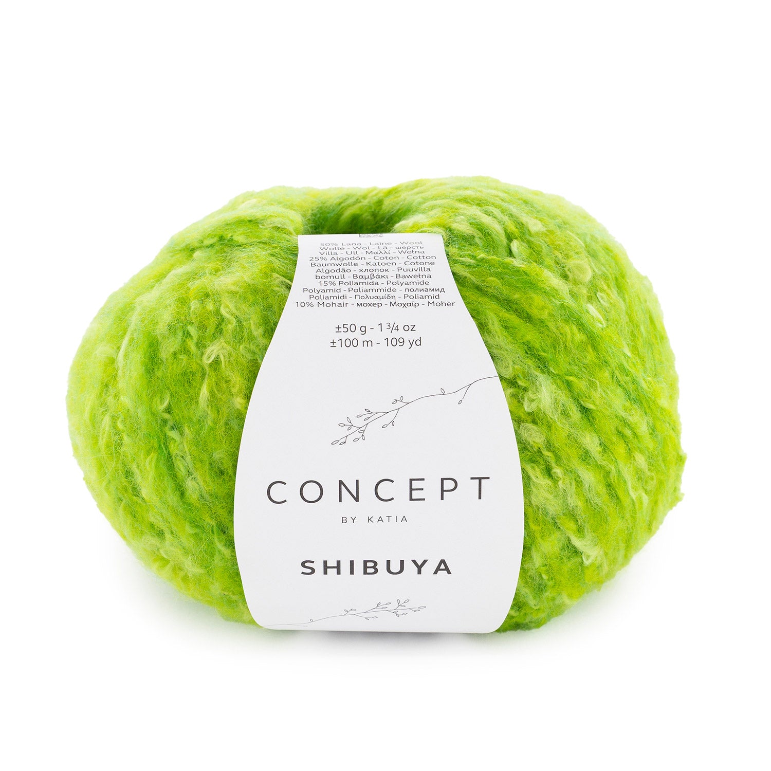 Shibuya - fir buclat de merinos cu bumbac și mohair natural
