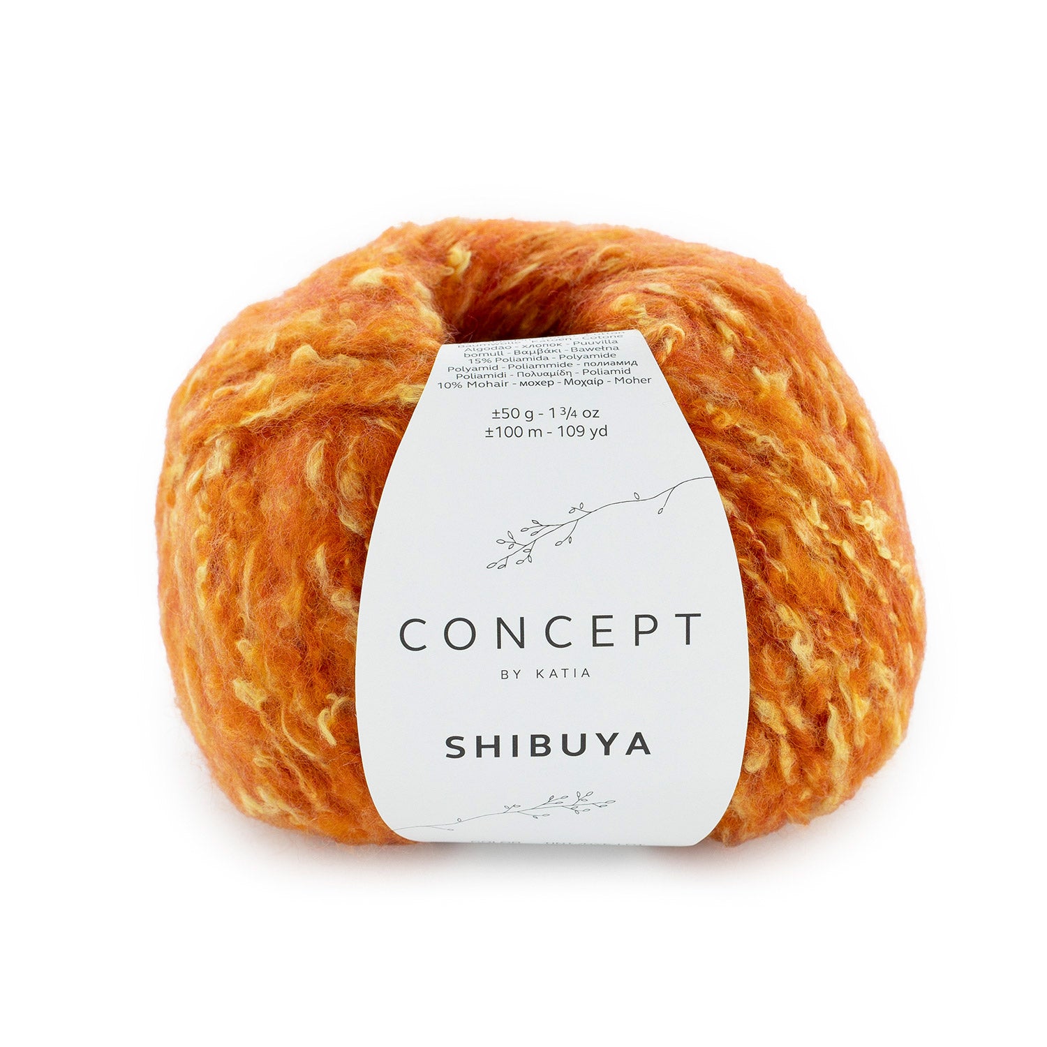 Shibuya - fir buclat de merinos cu bumbac și mohair natural