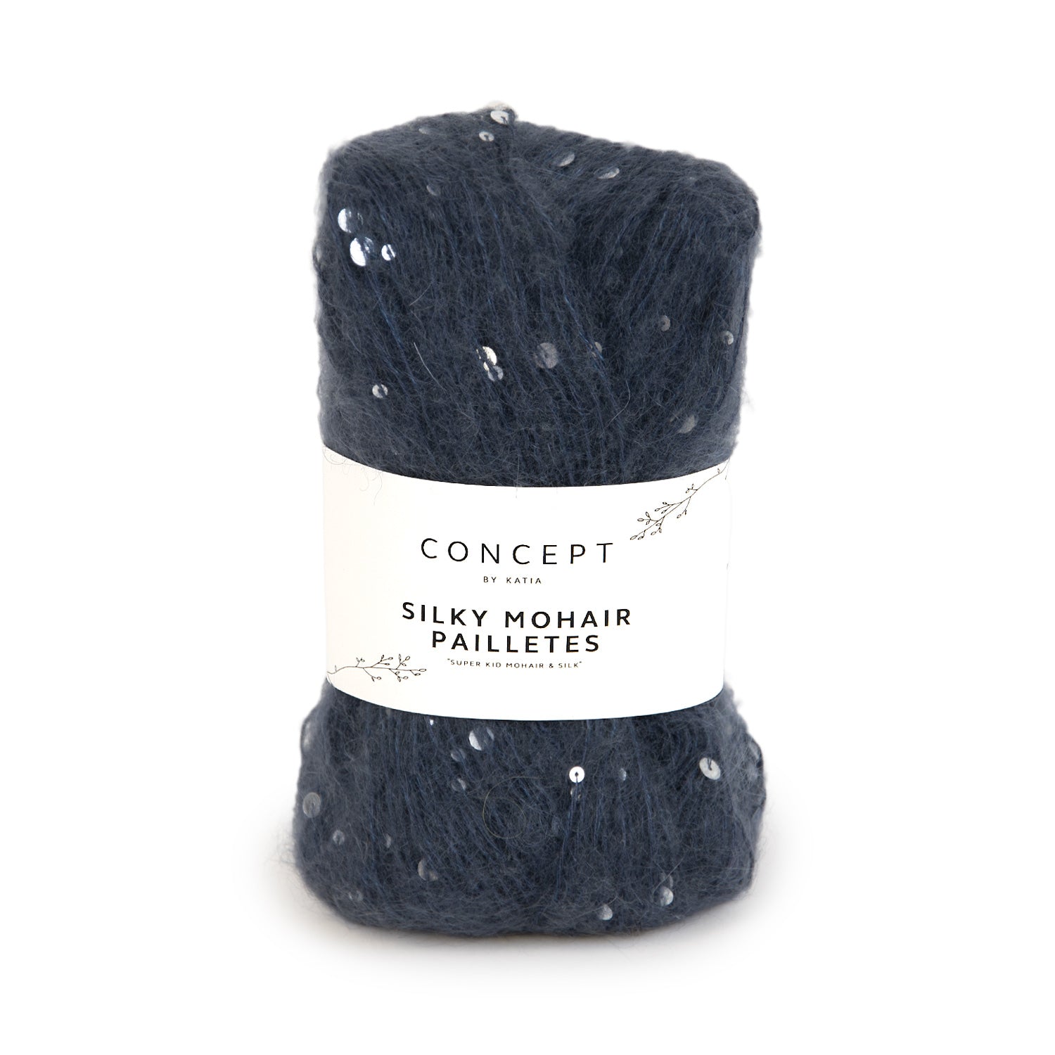Silky Mohair Pailletes - fir pufos cu paiete, mohair superkid, merinos, mătase și viscoză