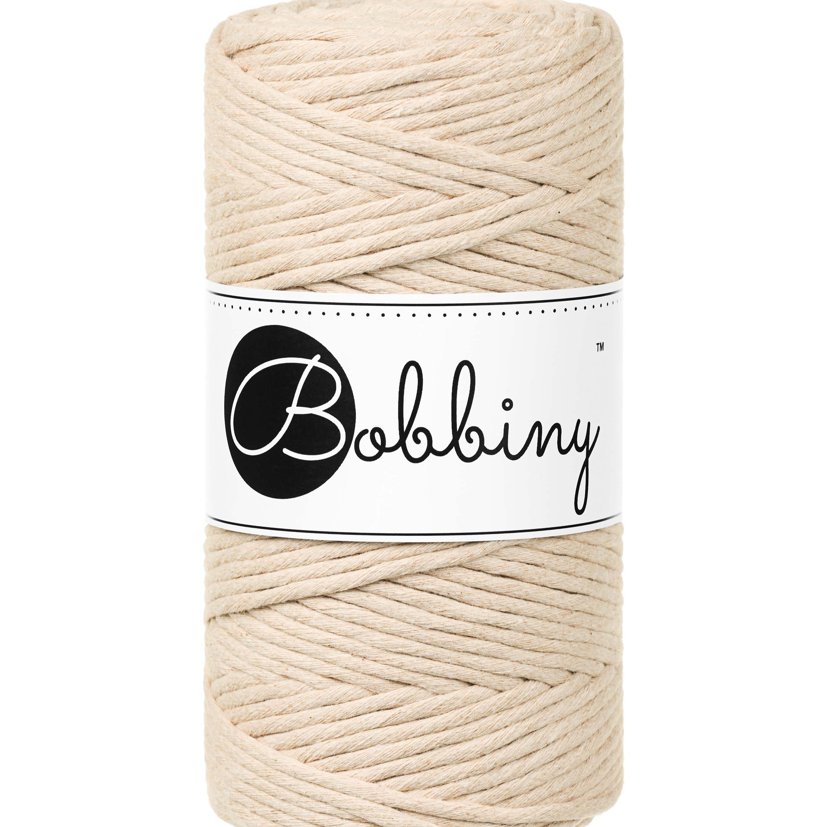 BOBBINY Medium - sfoară răsucită pentru macrame, 3 mm