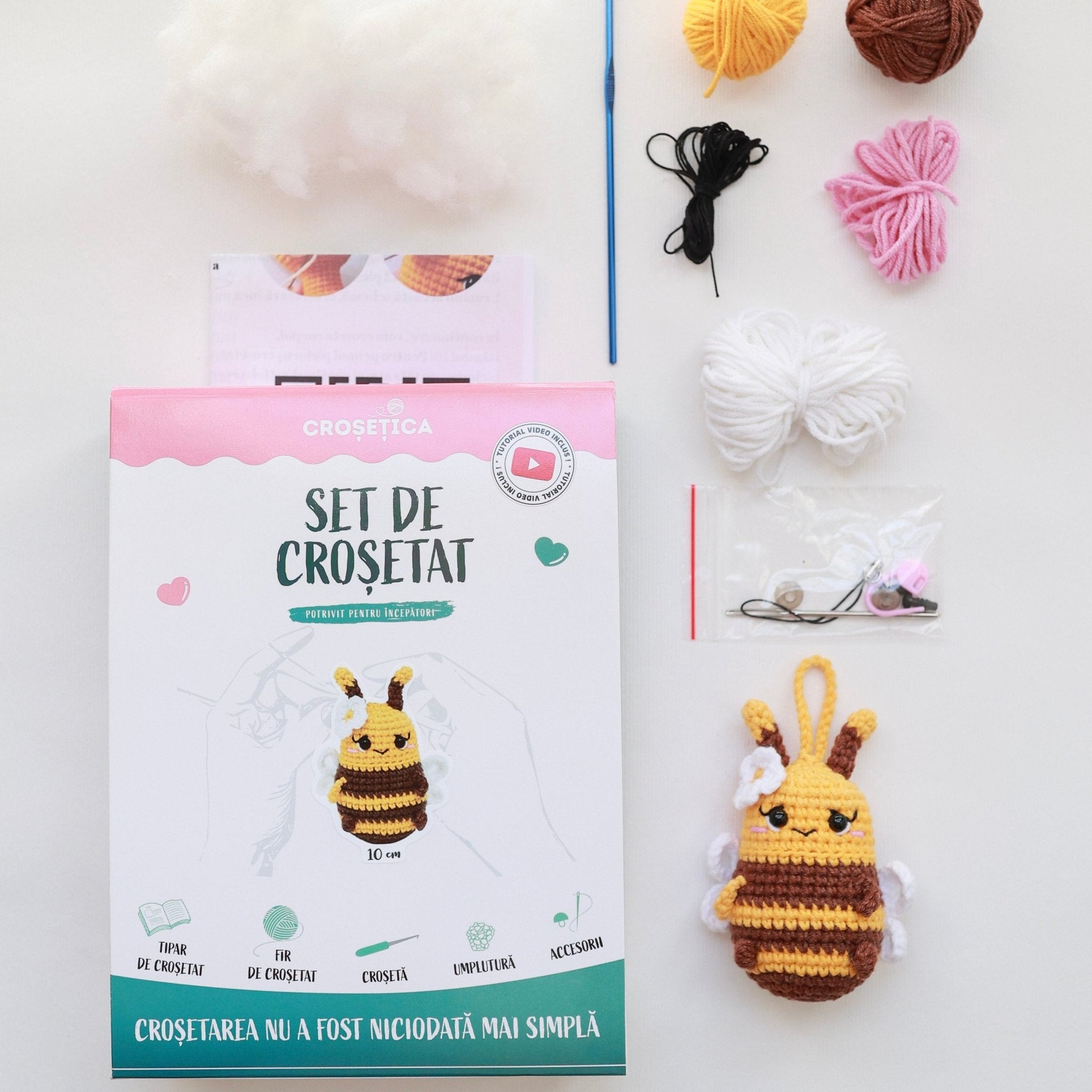 ALBINUȚĂ - kit de croșetat jucărie