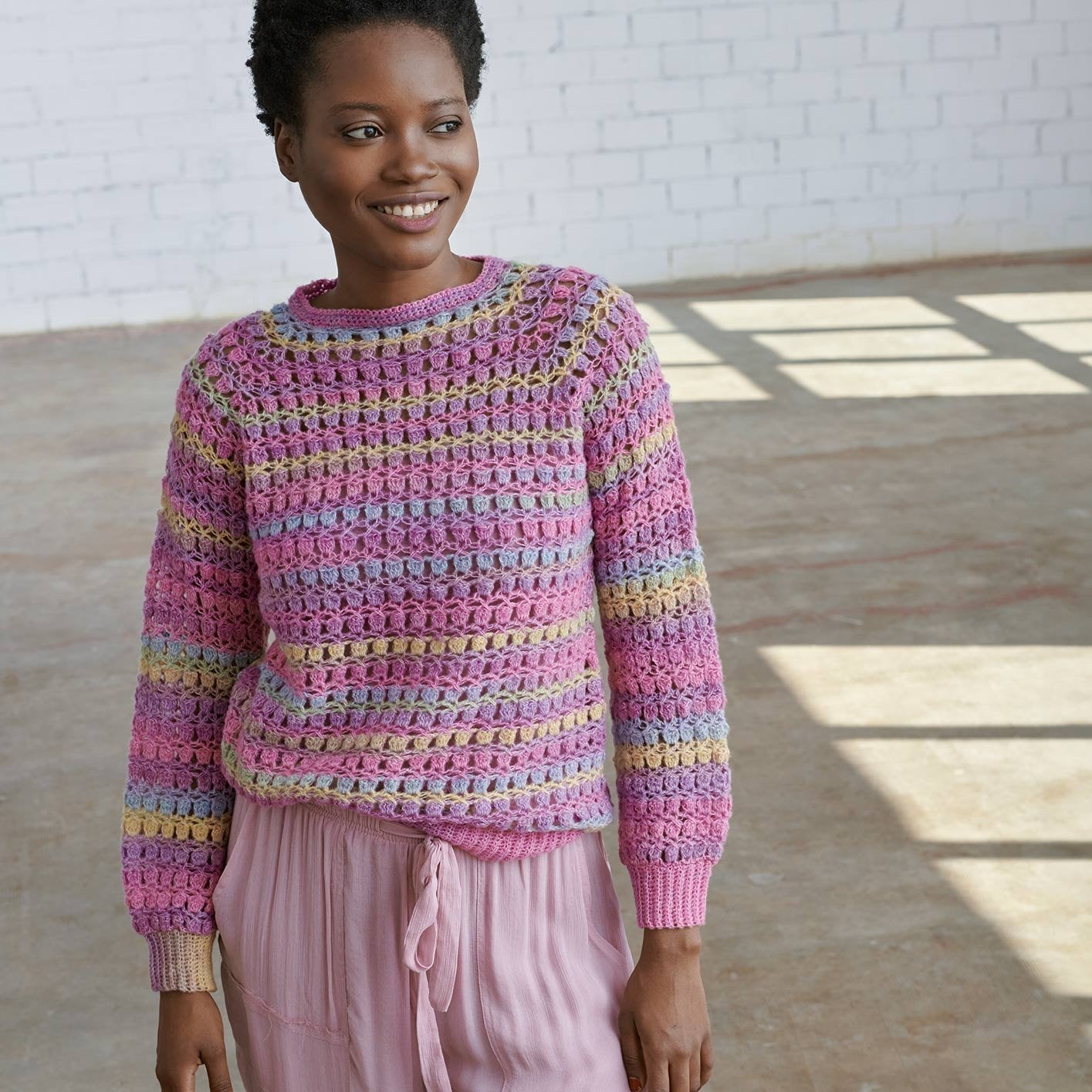 Atenea Tones - fir subțire variegat de merinos cu cașmir și bumbac Mako