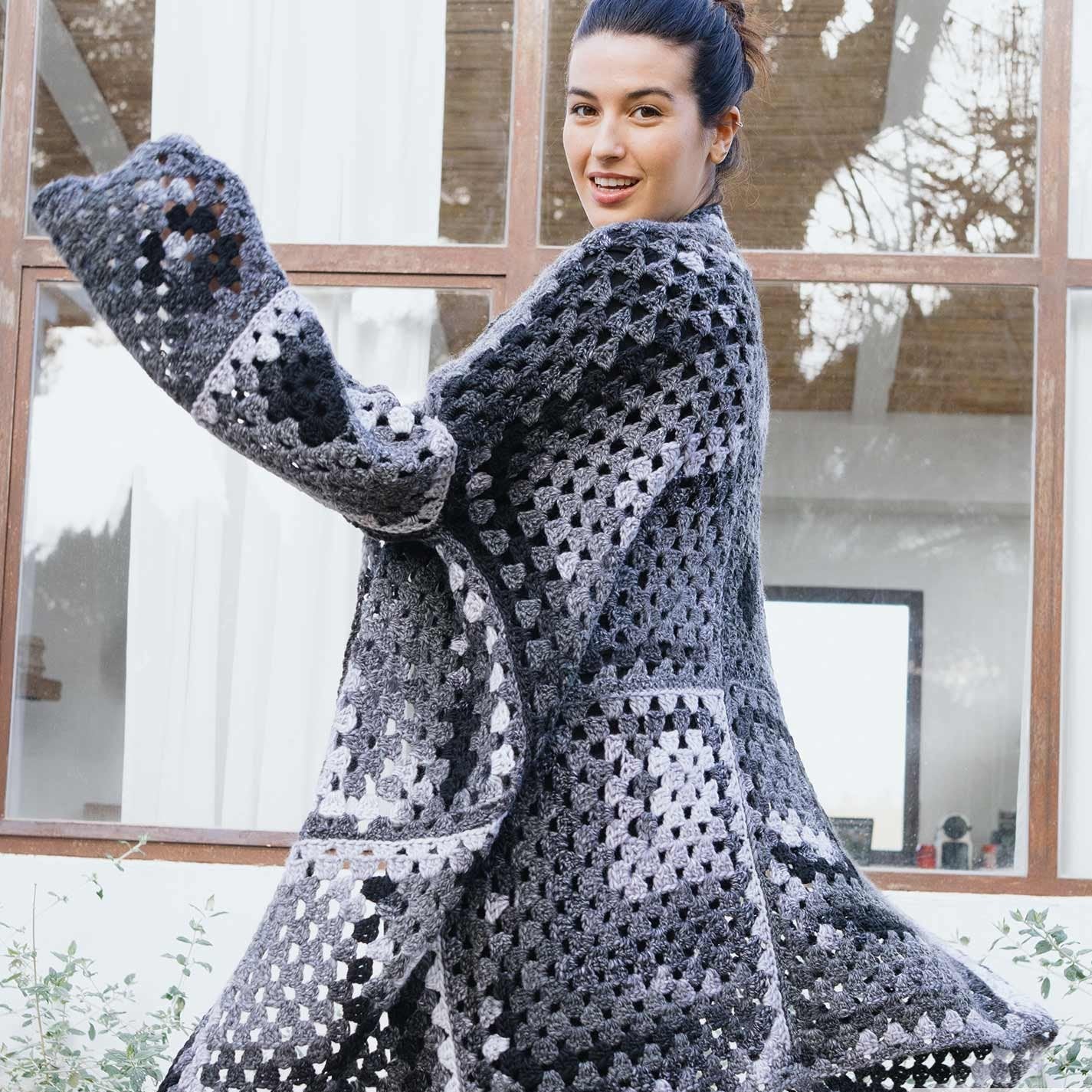 Azteca - fir variegat de lână cu acrilic