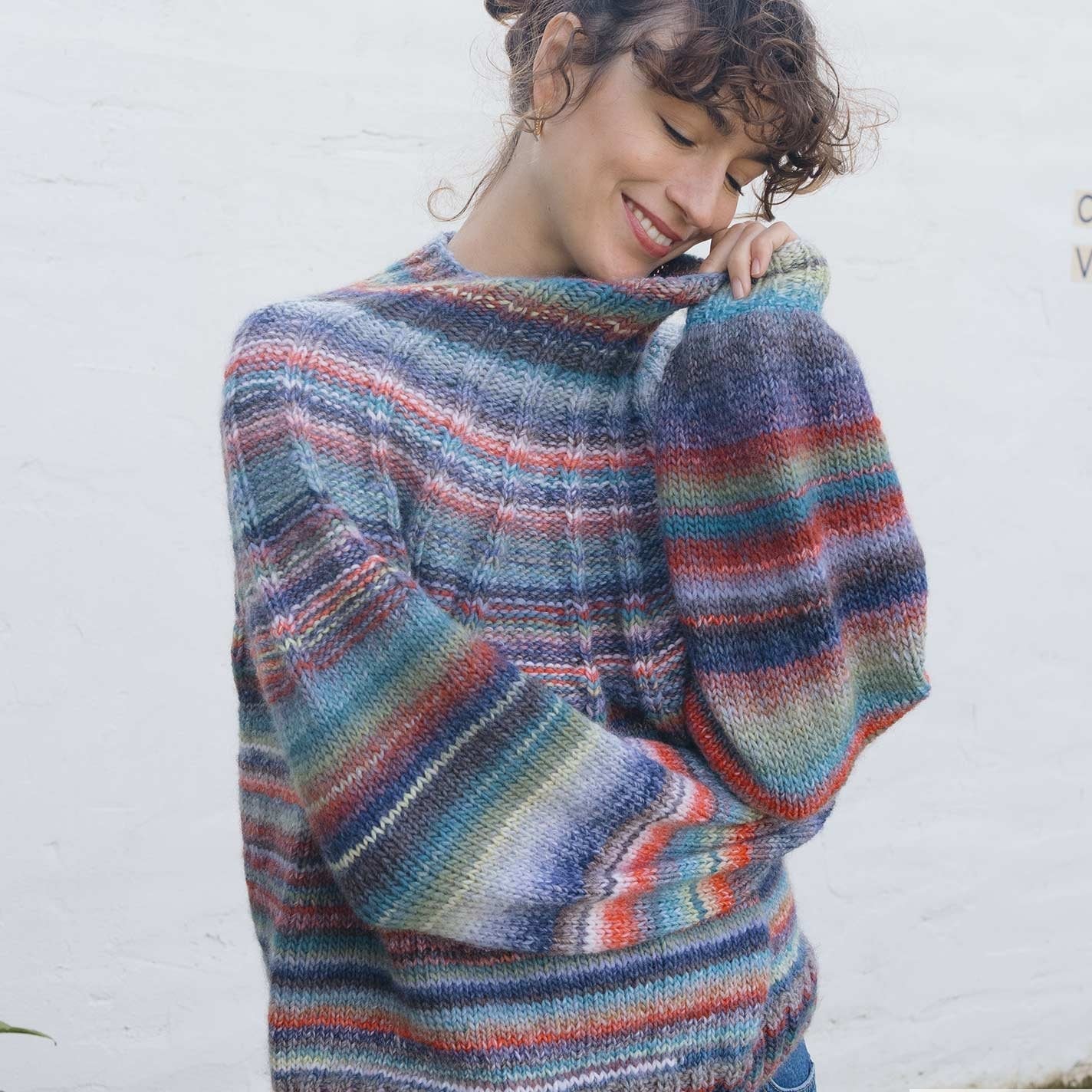 Azteca - fir variegat de lână cu acrilic