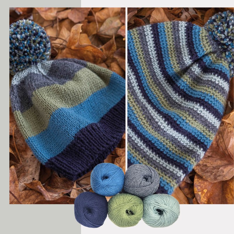 BASIC MERINO - kit universal pentru căciulă cu pompon