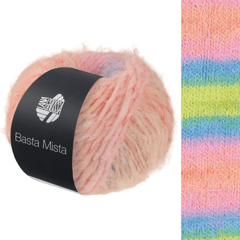 Basta Mista - fir pufos variegat de merinos și poliamidă
