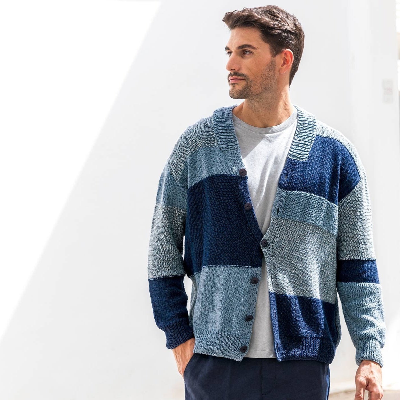 Blue Jeans IV - fir melanj de bumbac denim reciclat