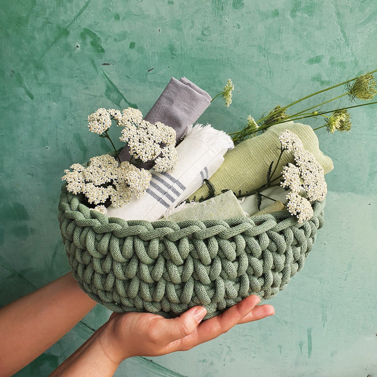 Coș croșetat Bobbiny Jumbo