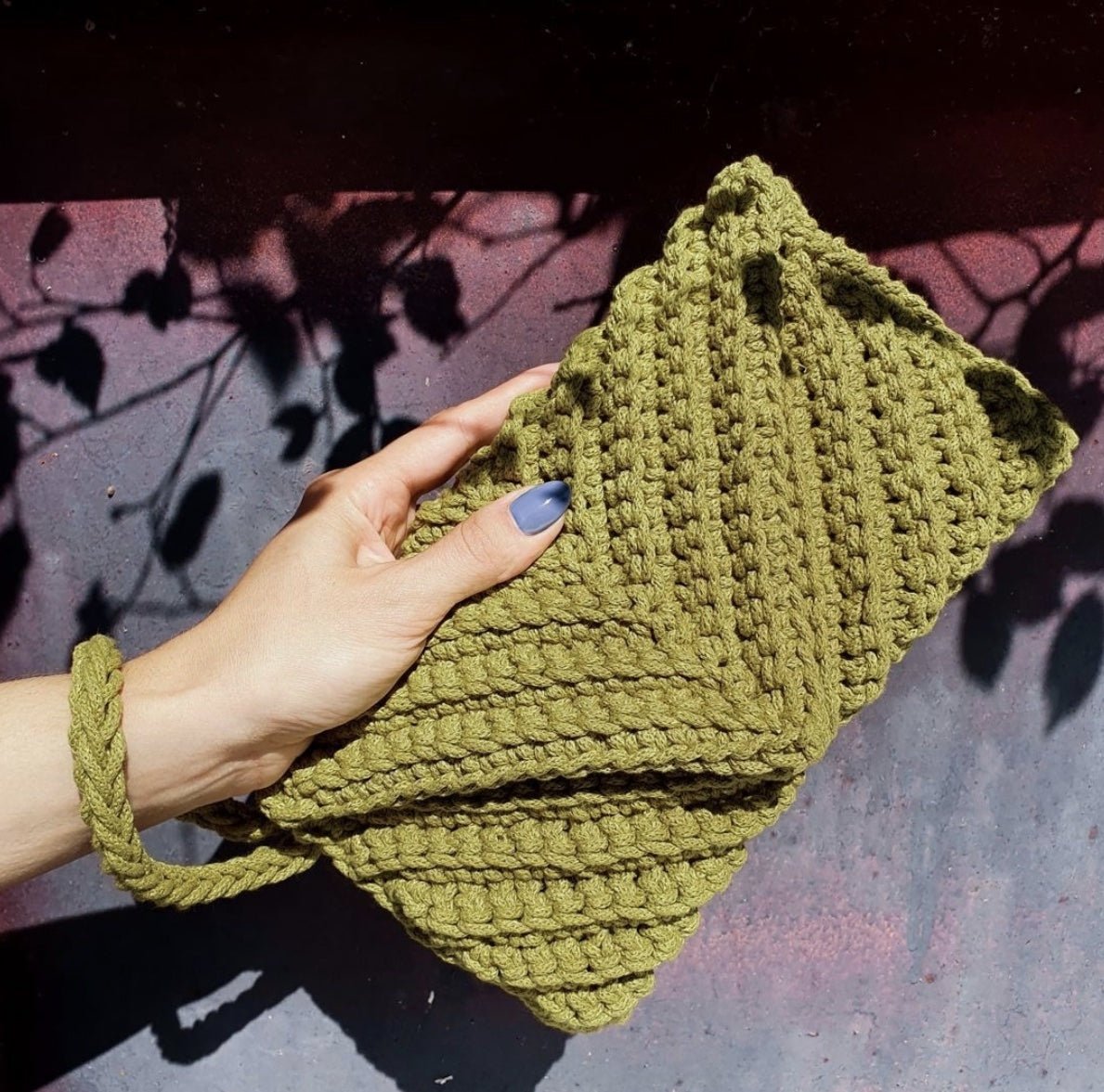 Plic croșetat din șnur tubular subțire Bobbiny 3 mm