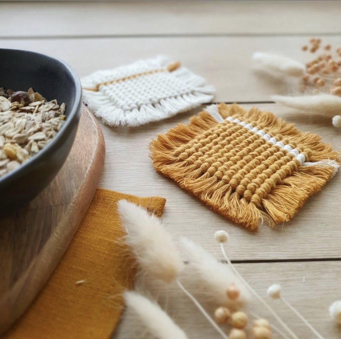 Model de suport masă macrame