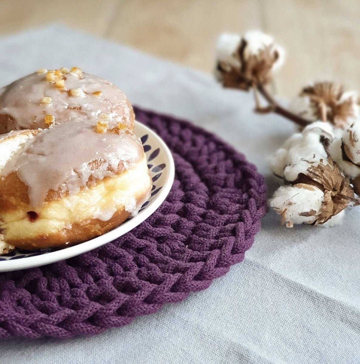 Decor de masă din din șnur tubular clasic Bobbiny 5 mm