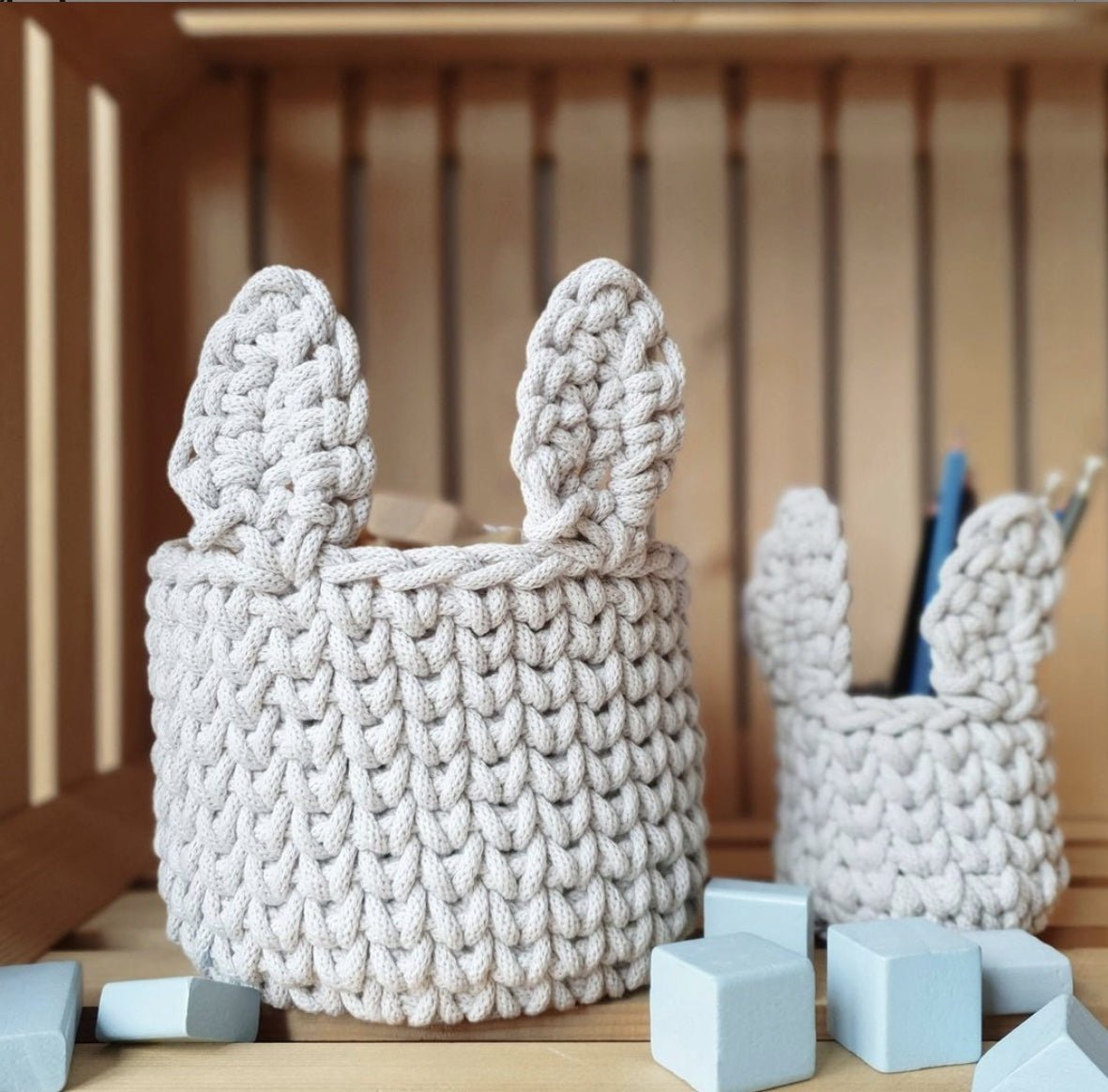 Coșuleț pascal din șnur tubular clasic Bobbiny 5 mm