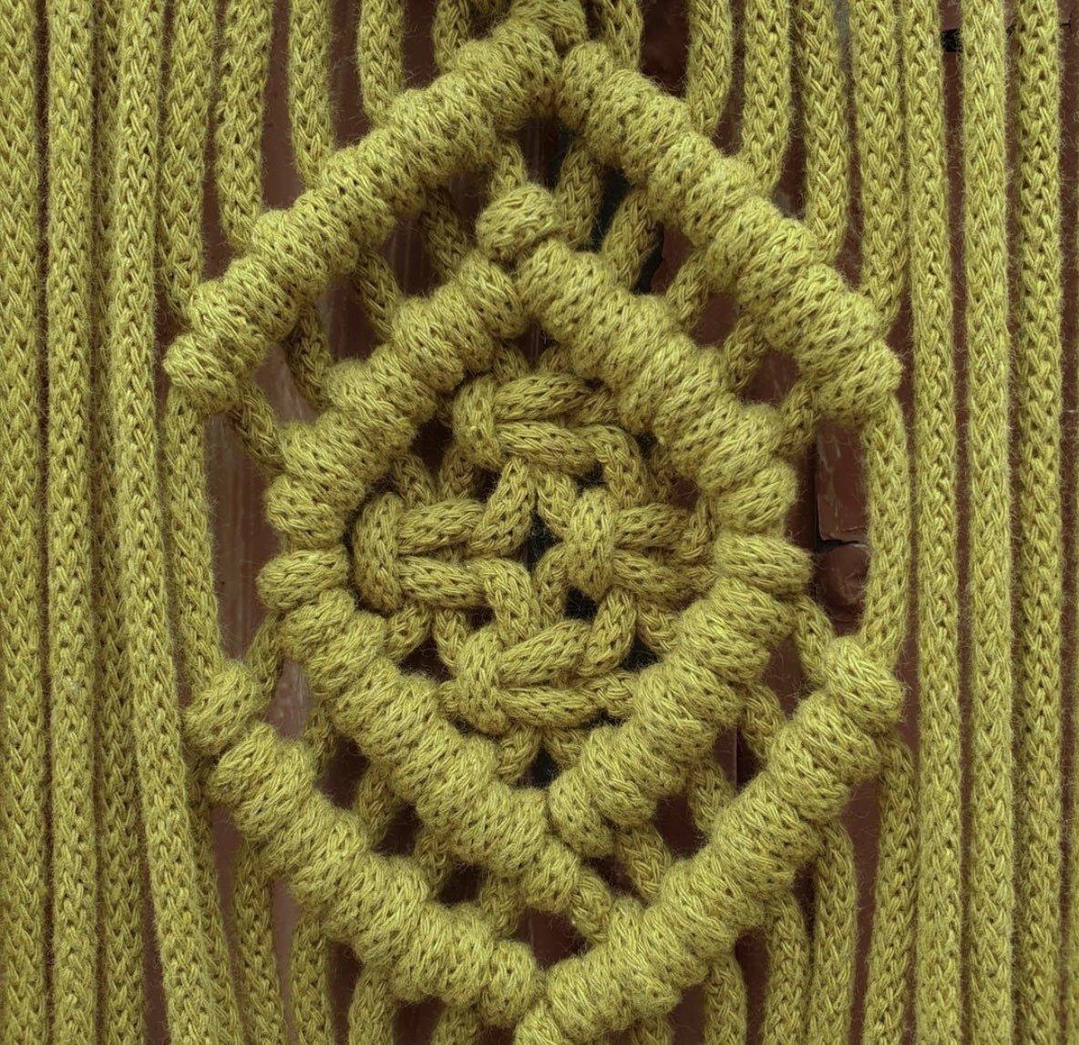 Detaliu macrame din din șnur tubular clasic Bobbiny 5 mm