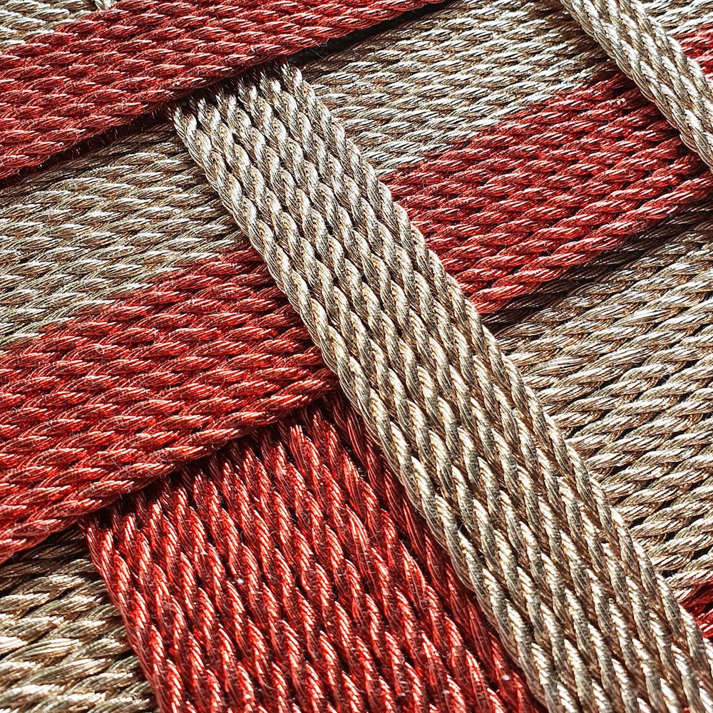 BOBBINY Triplu Efect - sfoară triplu răsucită metalizată, 3 mm