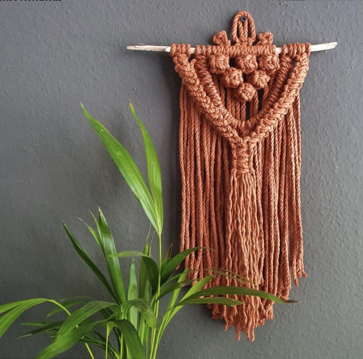 Decor perete din șnur triplu-răsucit Bobbiny, 5 mm