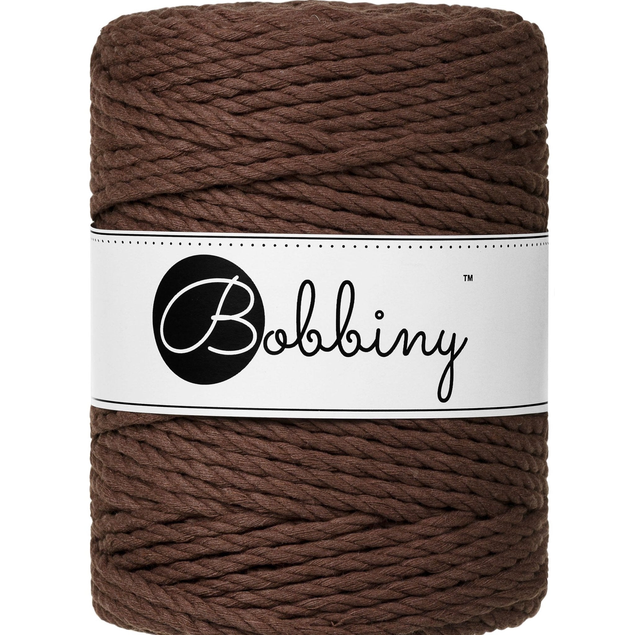 BOBBINY Triplu Large - sfoară triplu răsucită pentru macrame, 5 mm