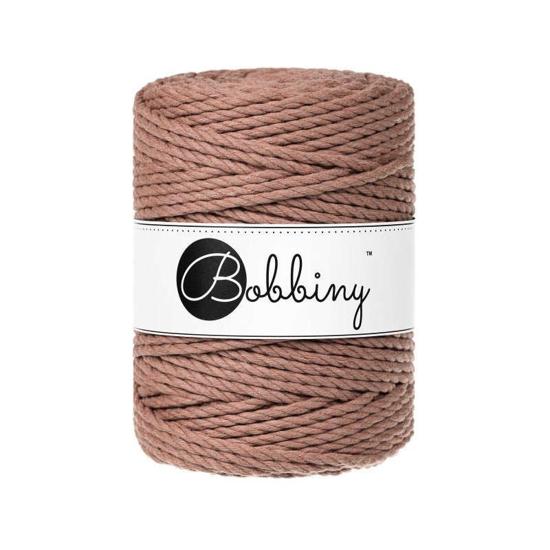 BOBBINY Triplu Large - sfoară triplu răsucită pentru macrame, 5 mm