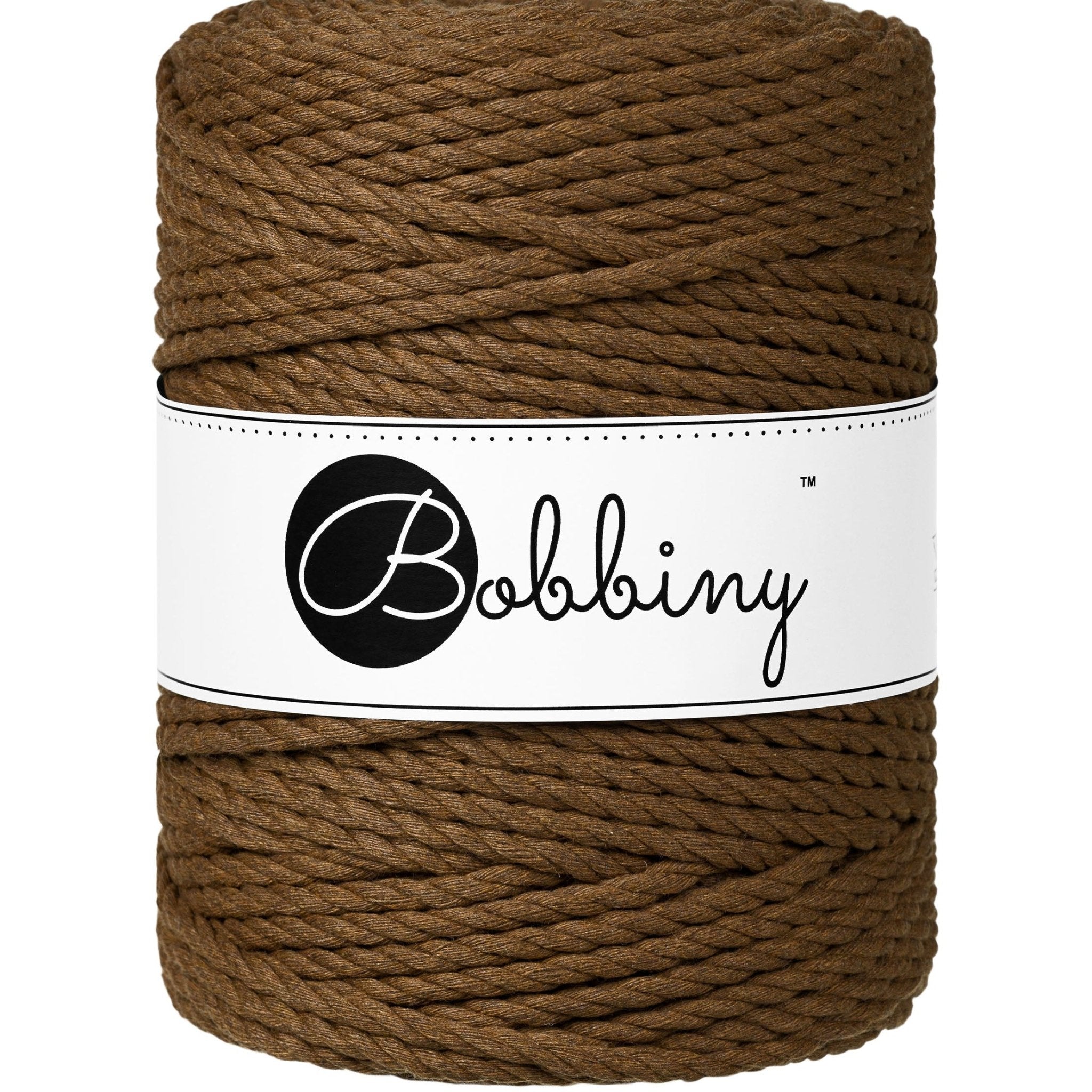 BOBBINY Triplu Large - sfoară triplu răsucită pentru macrame, 5 mm