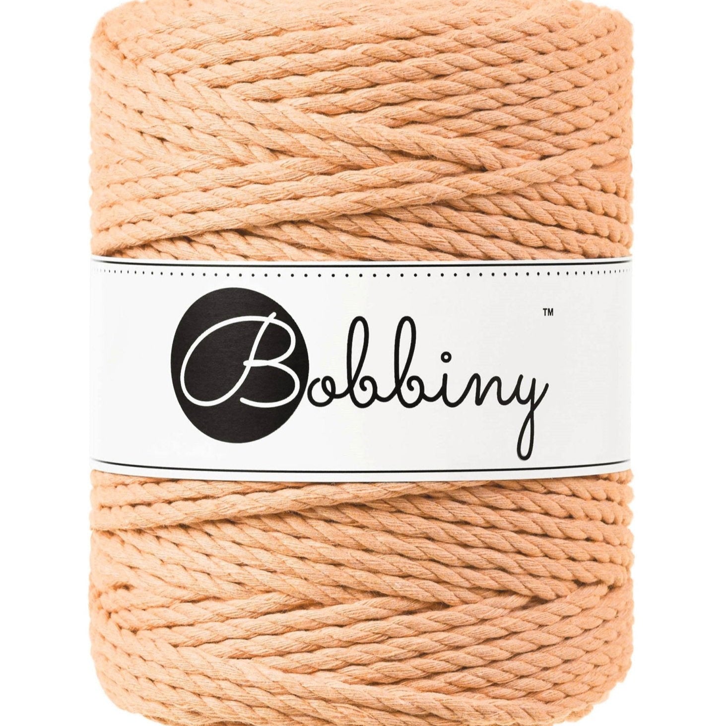 BOBBINY Triplu Large - sfoară triplu răsucită pentru macrame, 5 mm