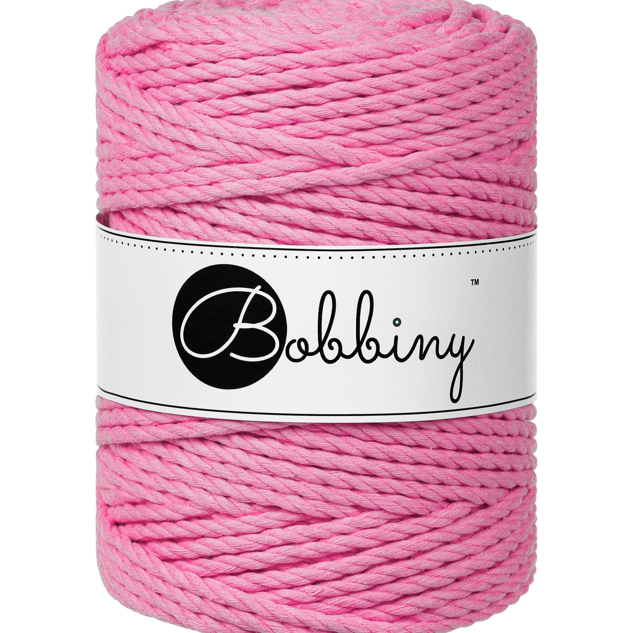 BOBBINY Triplu Large - sfoară triplu răsucită pentru macrame, 5 mm