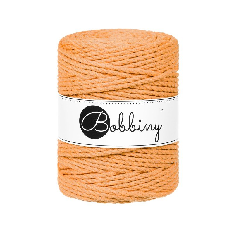 BOBBINY Triplu Large - sfoară triplu răsucită pentru macrame, 5 mm