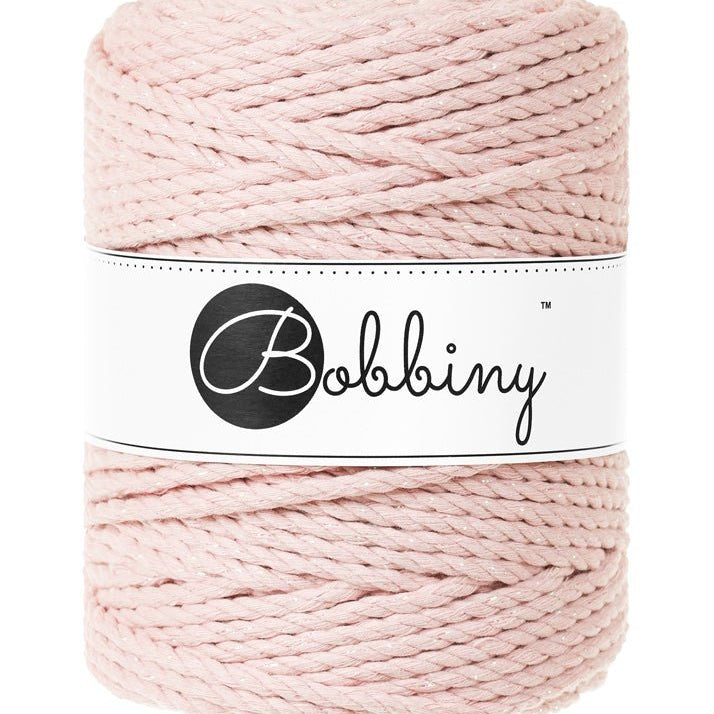 BOBBINY Triplu Large - sfoară triplu răsucită pentru macrame, 5 mm