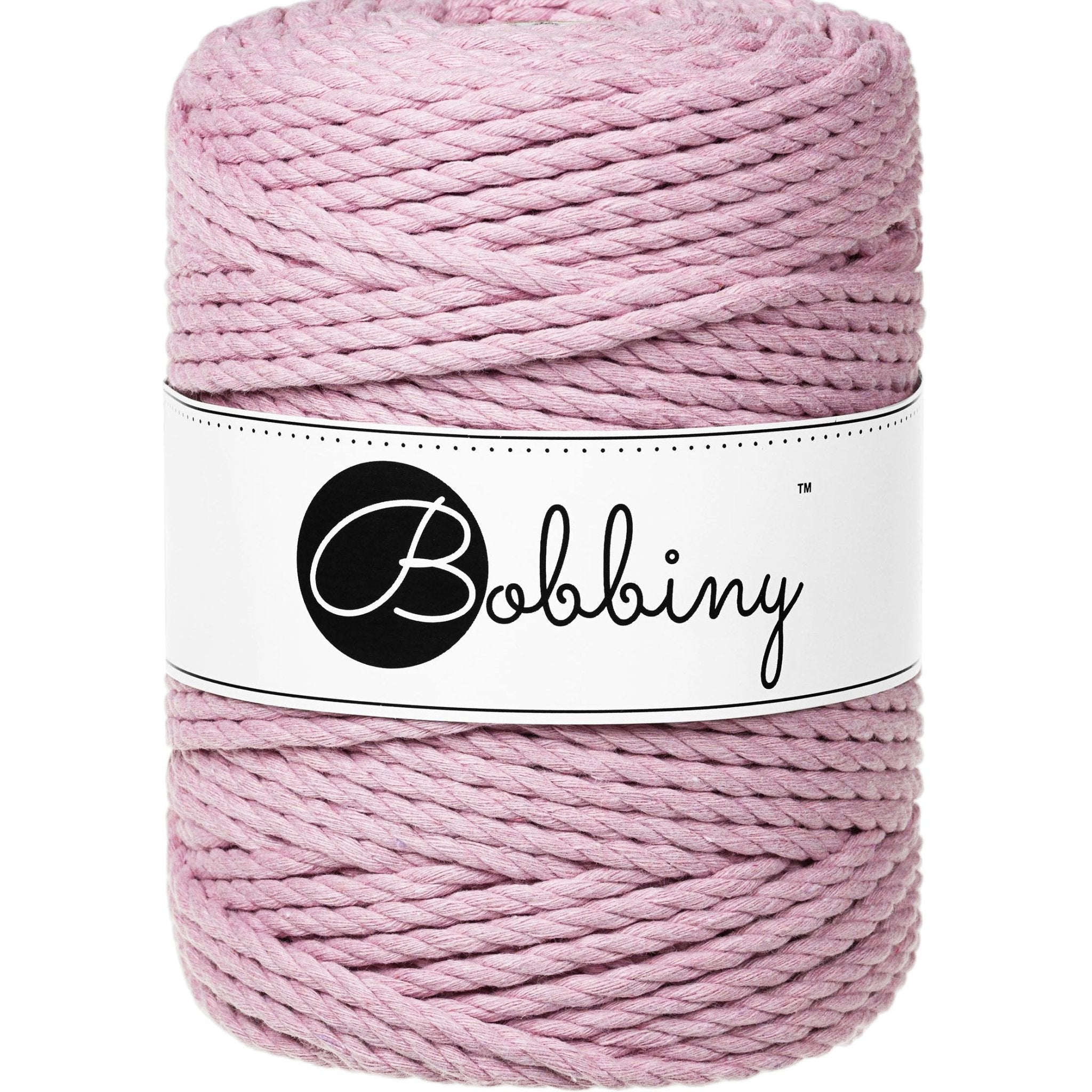 BOBBINY Triplu Large - sfoară triplu răsucită pentru macrame, 5 mm