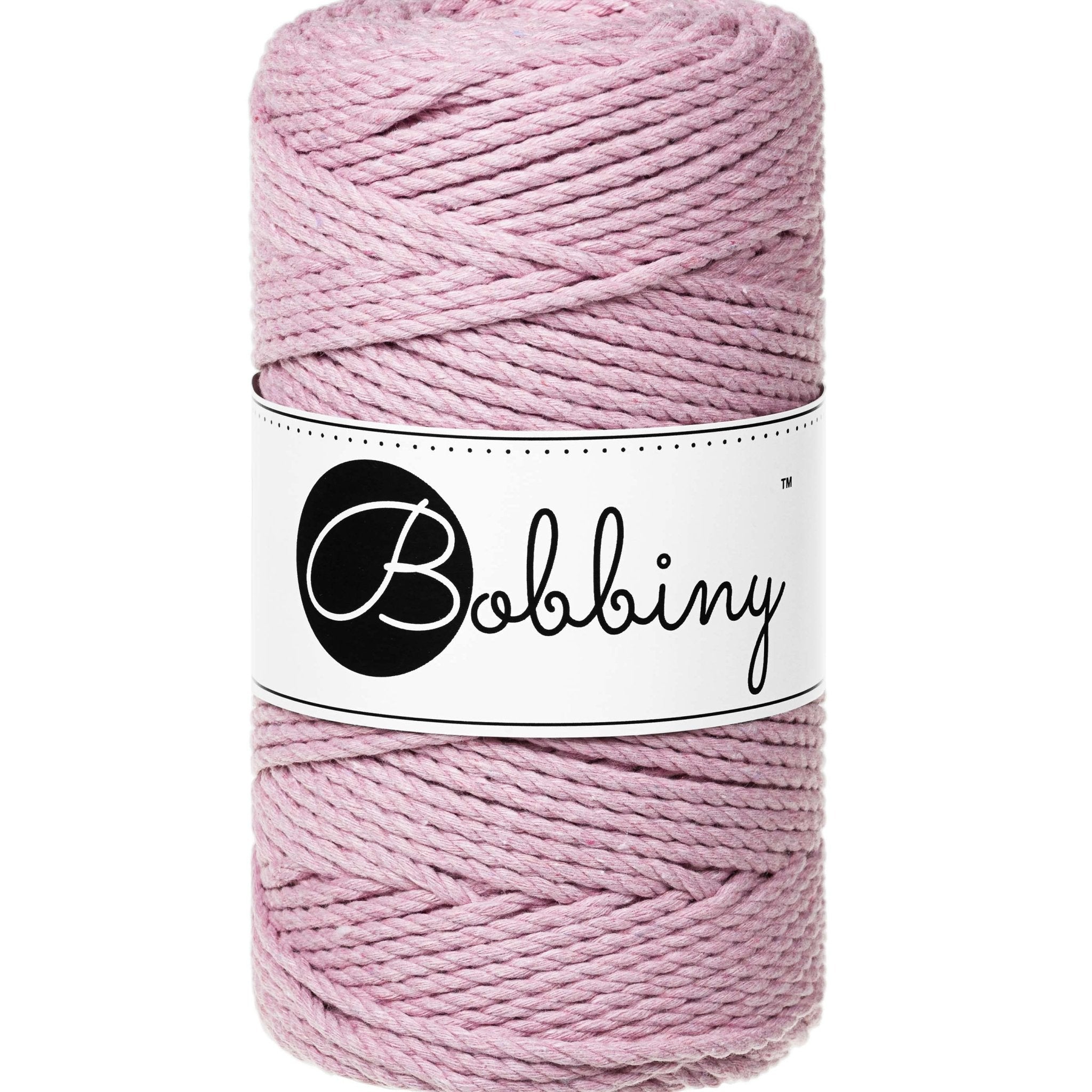 BOBBINY Triplu Medium - sfoară triplu răsucită pentru macrame, 3 mm