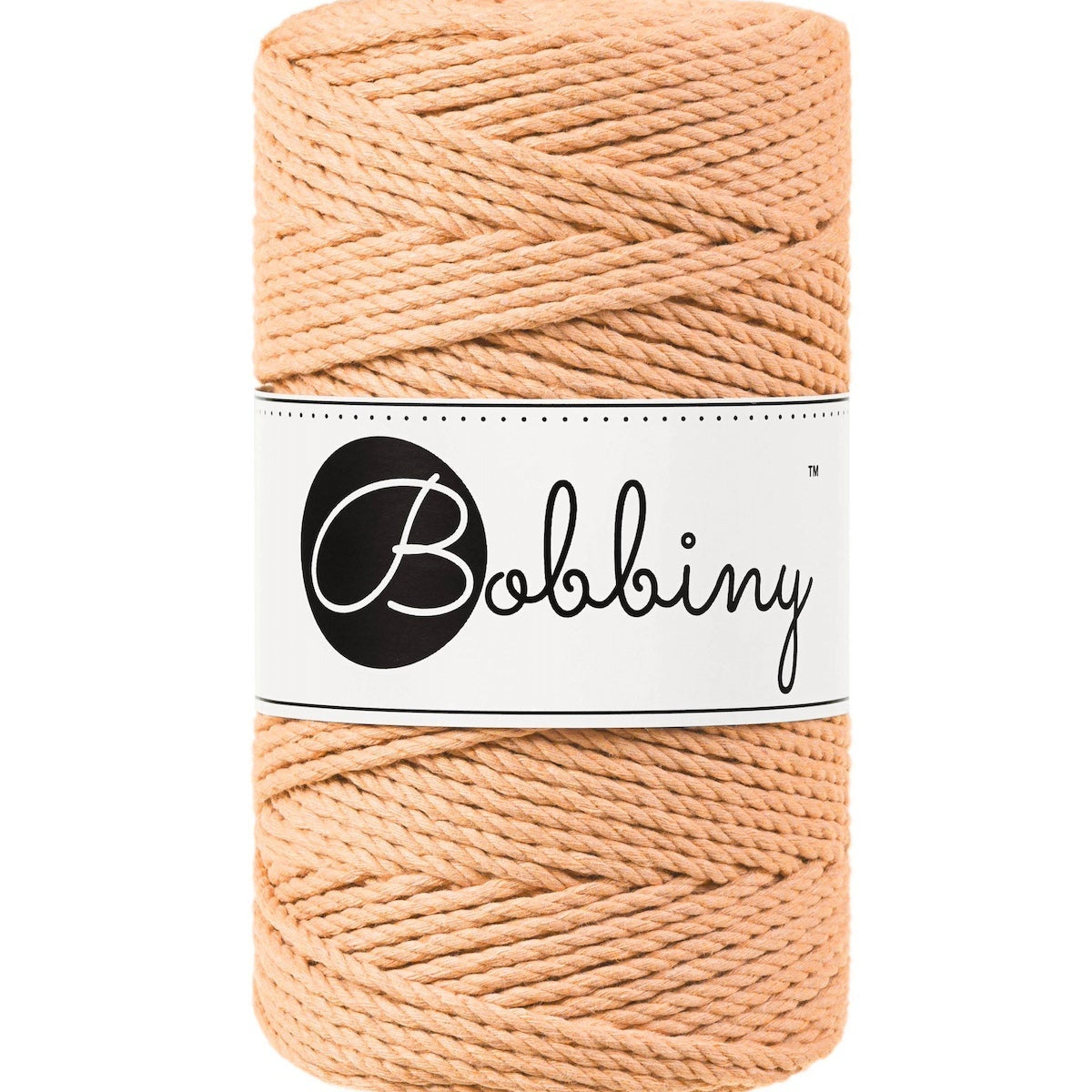 BOBBINY Triplu Medium - sfoară triplu răsucită pentru macrame, 3 mm
