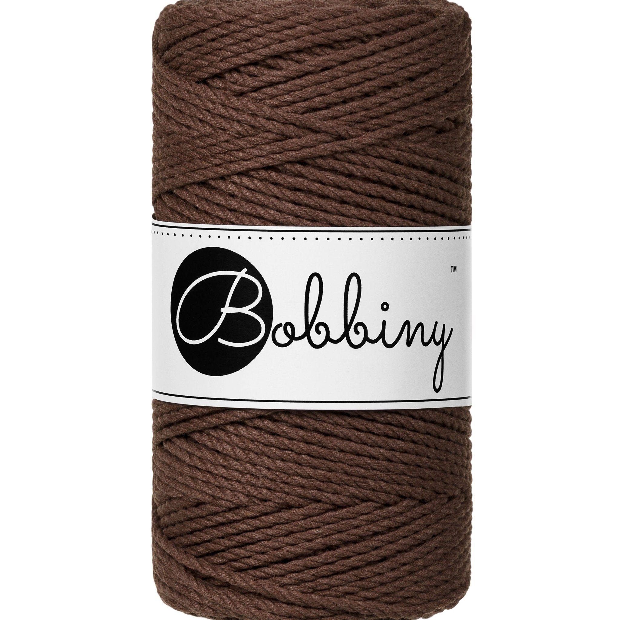 BOBBINY Triplu Medium - sfoară triplu răsucită pentru macrame, 3 mm