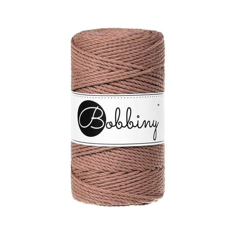 BOBBINY Triplu Medium - sfoară triplu răsucită pentru macrame, 3 mm