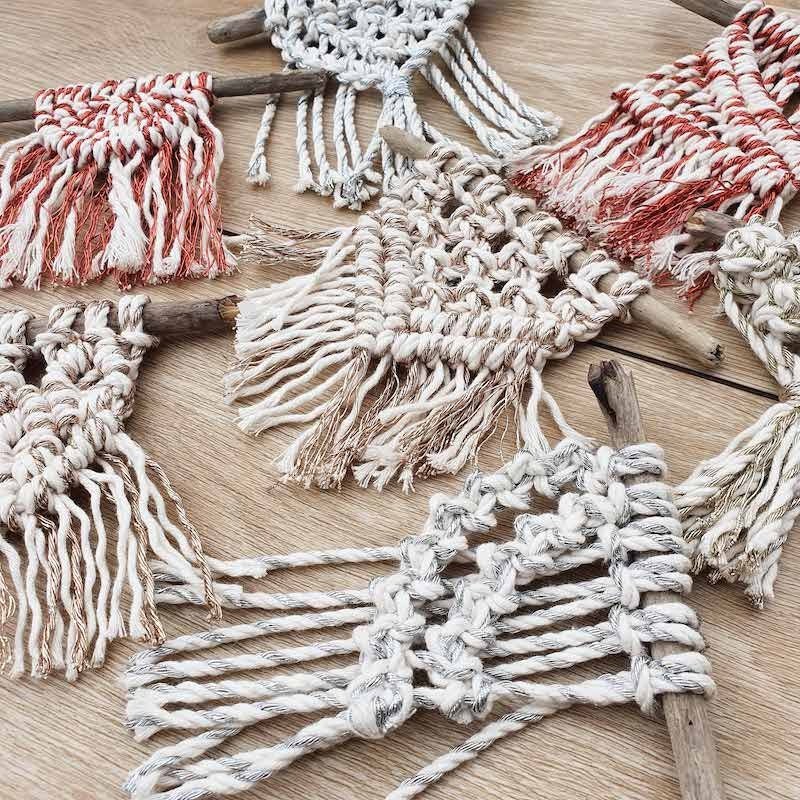 BOBBINY Triplu Twist - sfoară mixtă triplu-răsucită cu fir metalic, 3 mm