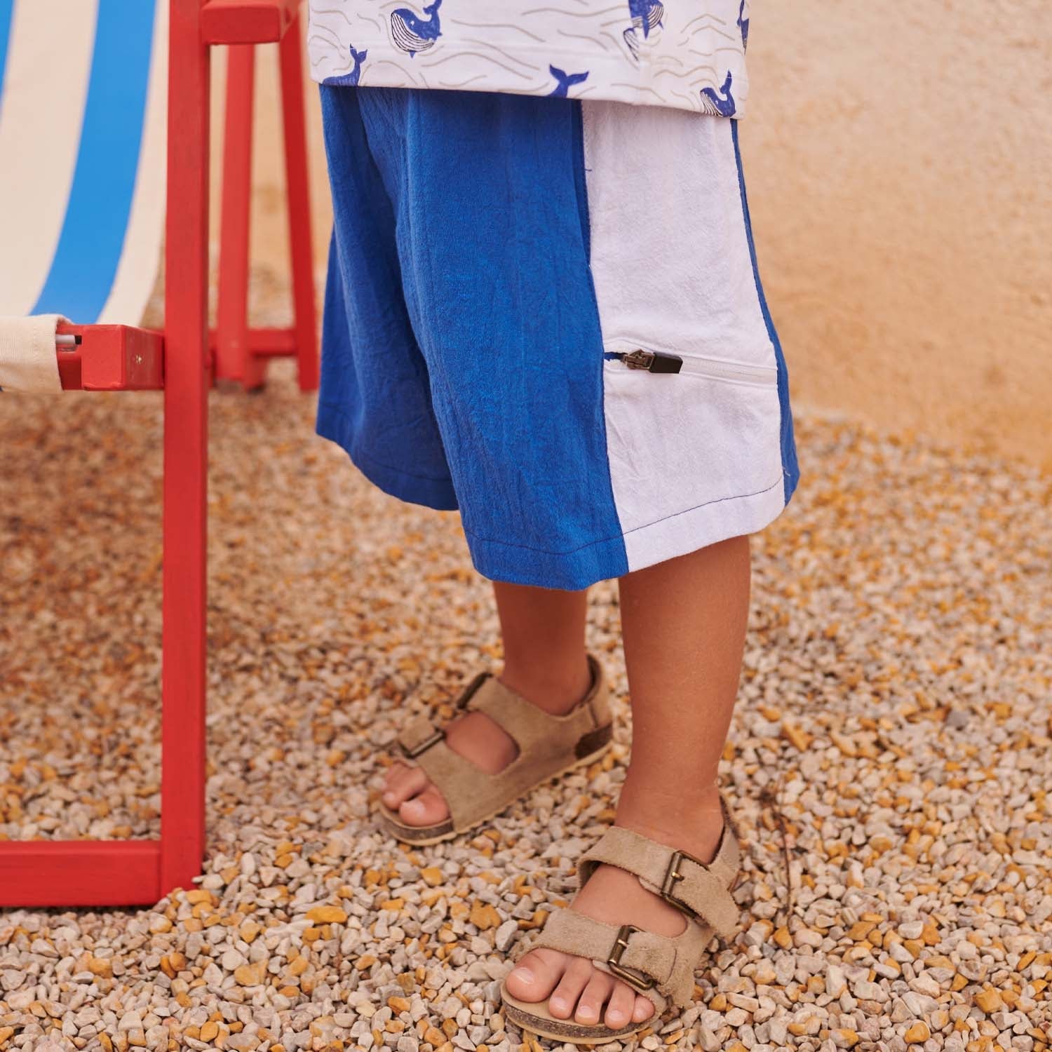 Pantaloni scurți din bumbac rustic