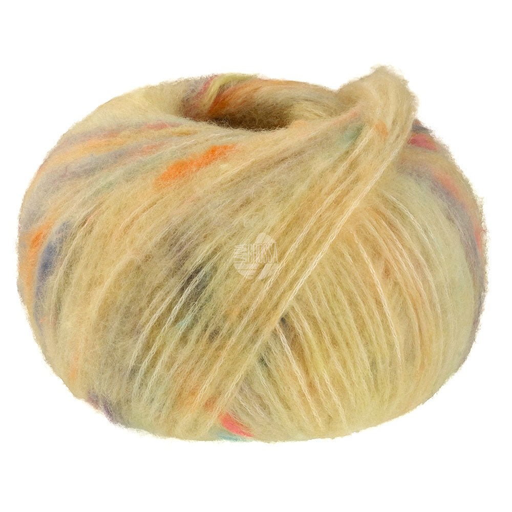 Cassata - fir pufos de merinos cu inserții multicolore