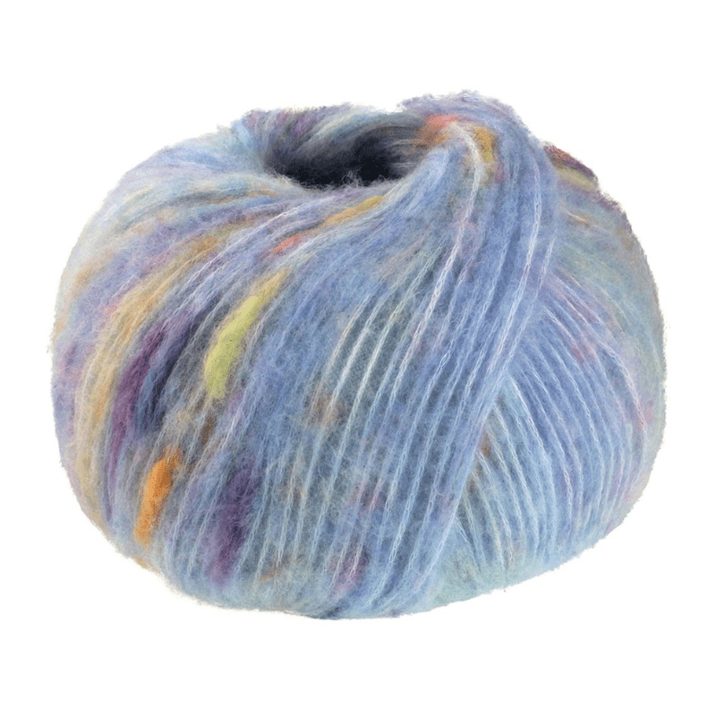 Cassata - fir pufos de merinos cu inserții multicolore