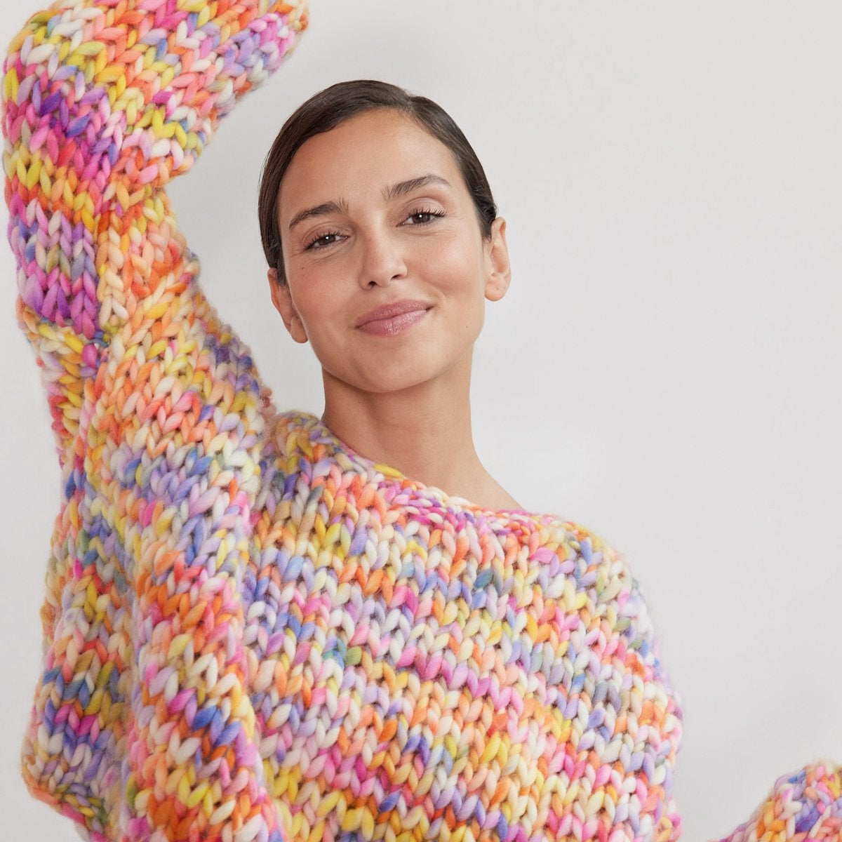 Pulover tricotat Confetti - model 40, revista Filati Journal 66