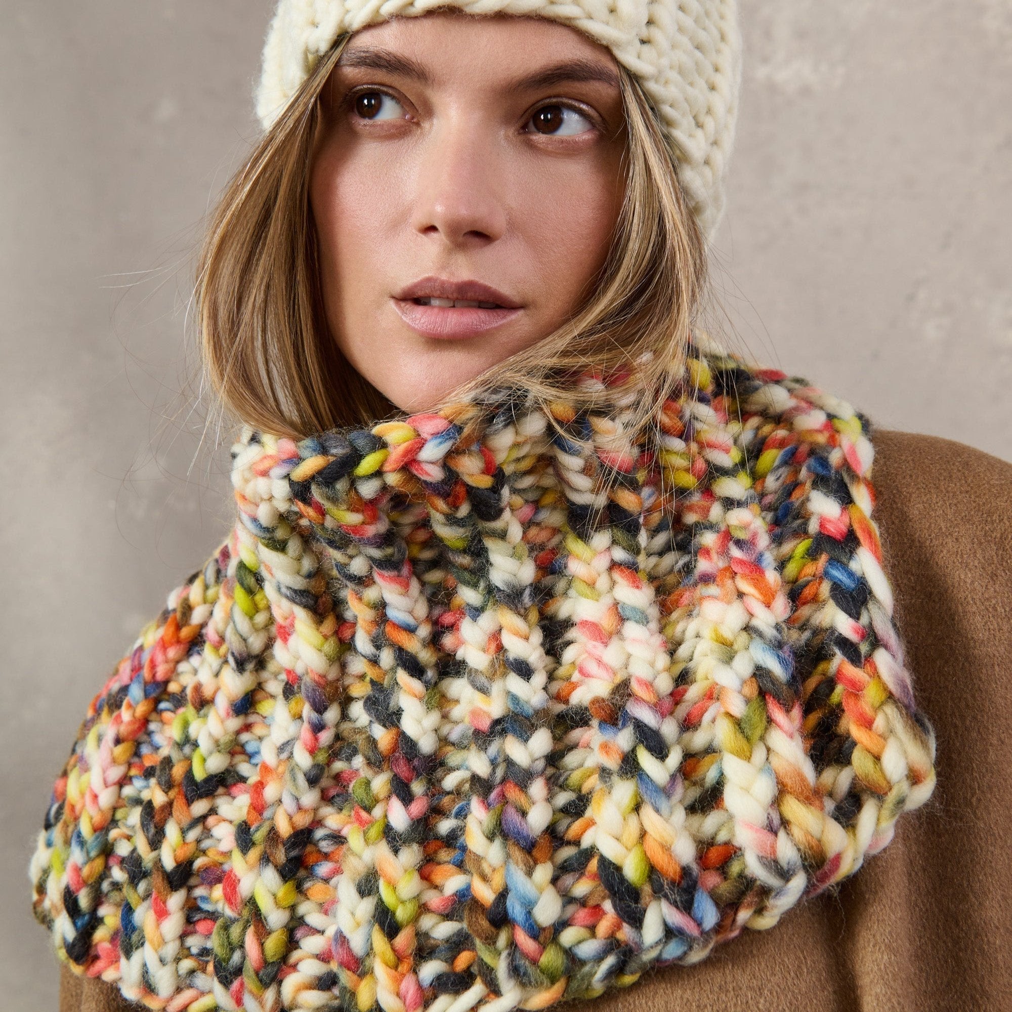 Confetti - fir supergros variegat de lână