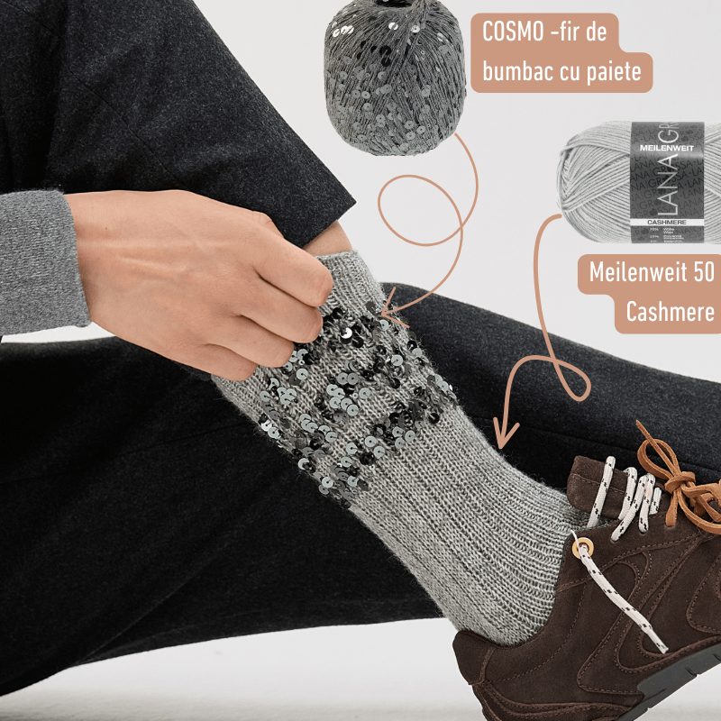 Cosmo - fir de bumbac cu paiete