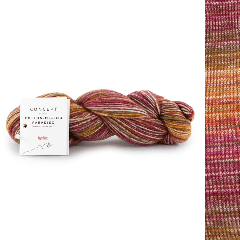 Cotton-Merino Paradiso - fir variegat de bumbac cu merinos