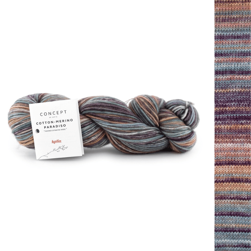 Cotton-Merino Paradiso - fir variegat de bumbac cu merinos