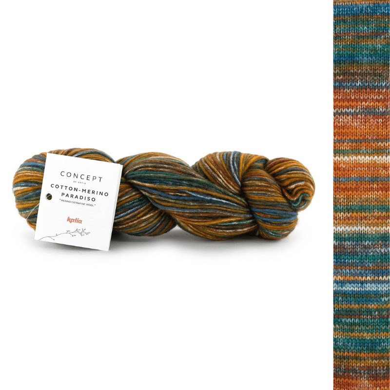 Cotton-Merino Paradiso - fir variegat de bumbac cu merinos