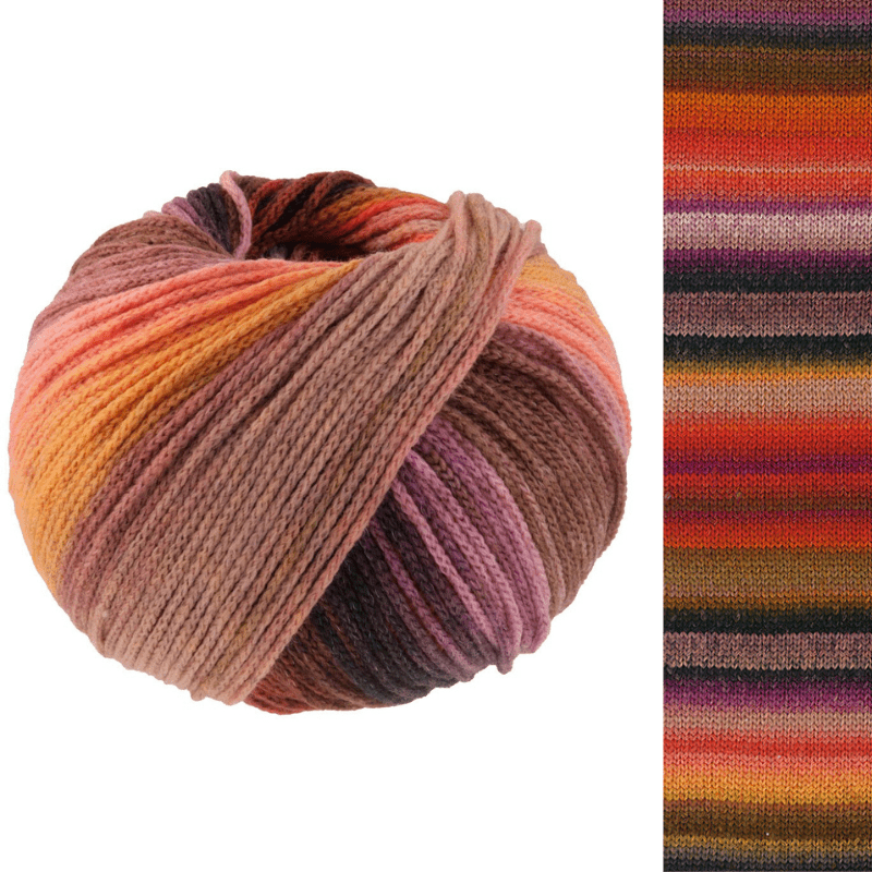 Farfalla - fir multicolor de merinos extrafin