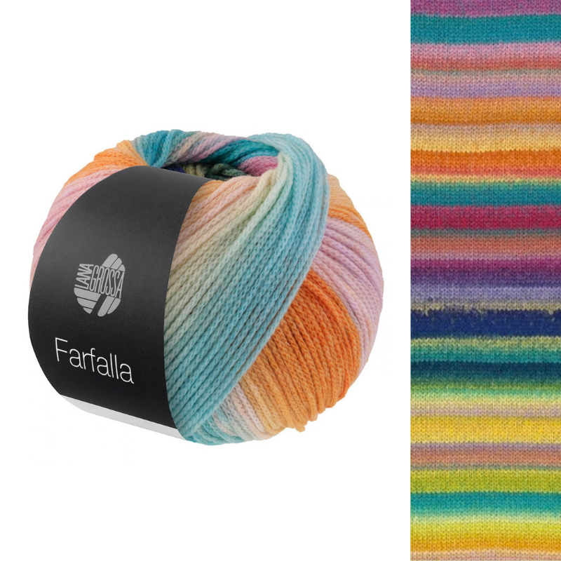 Farfalla - fir multicolor de merinos extrafin
